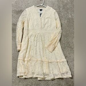 Torrid Cream Lace Formal Dress